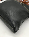 Dooney & Bourke Black Pebbled Grain Leather Dillen Crossbody Bag