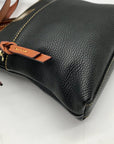 Dooney & Bourke Black Pebbled Grain Leather Dillen Crossbody Bag