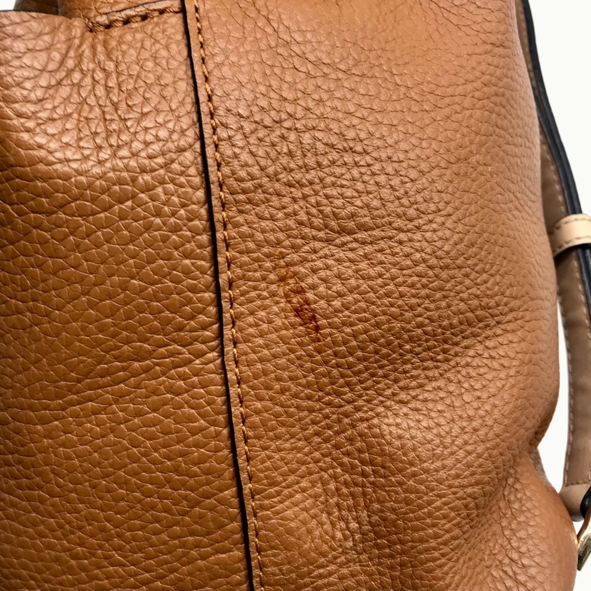 Michael Kors Brown Pebbled Leather Bedford Convertible Backpack