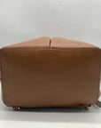 Michael Kors Brown Pebbled Leather Bedford Convertible Backpack