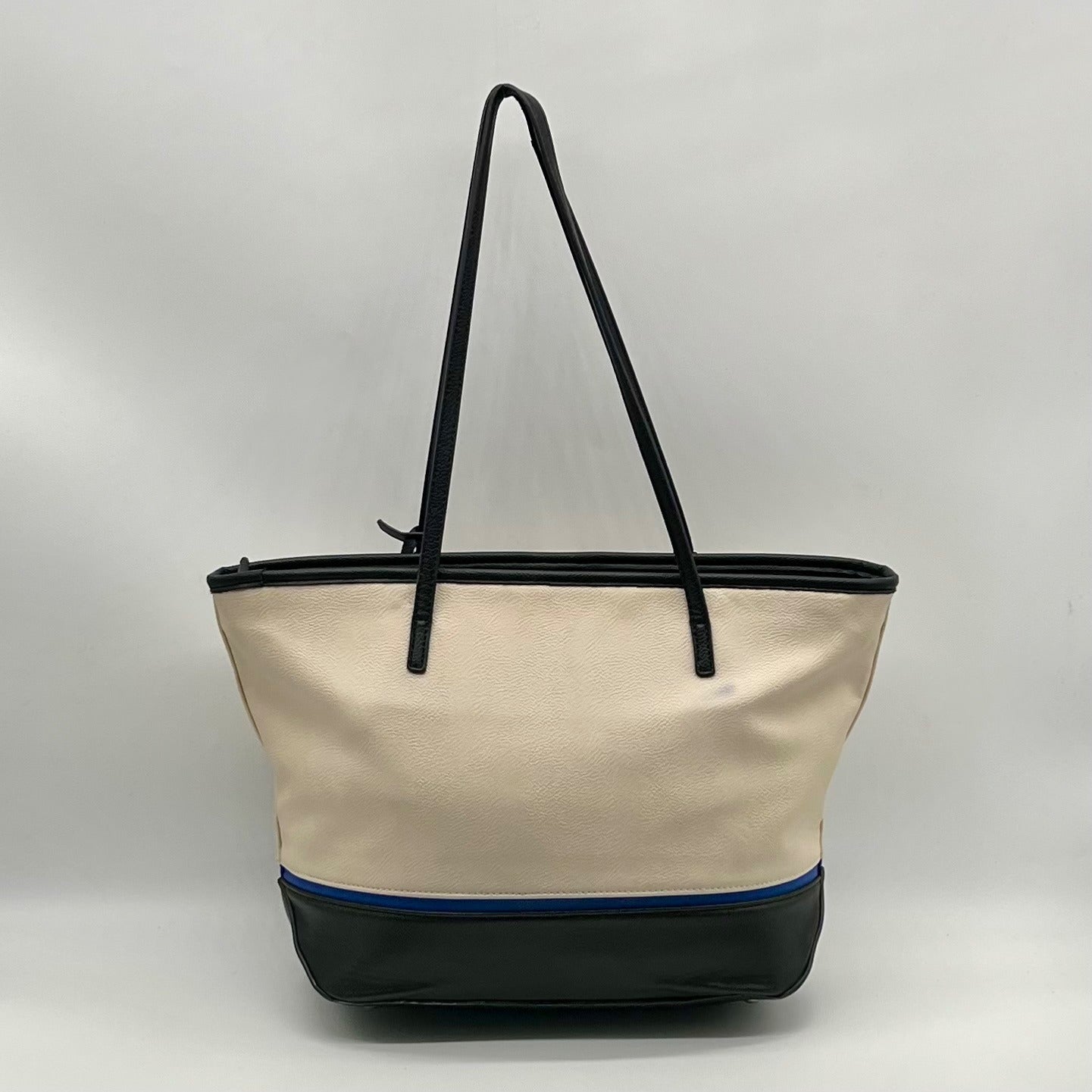 Nine West Beige Faux Leather Tote Bag