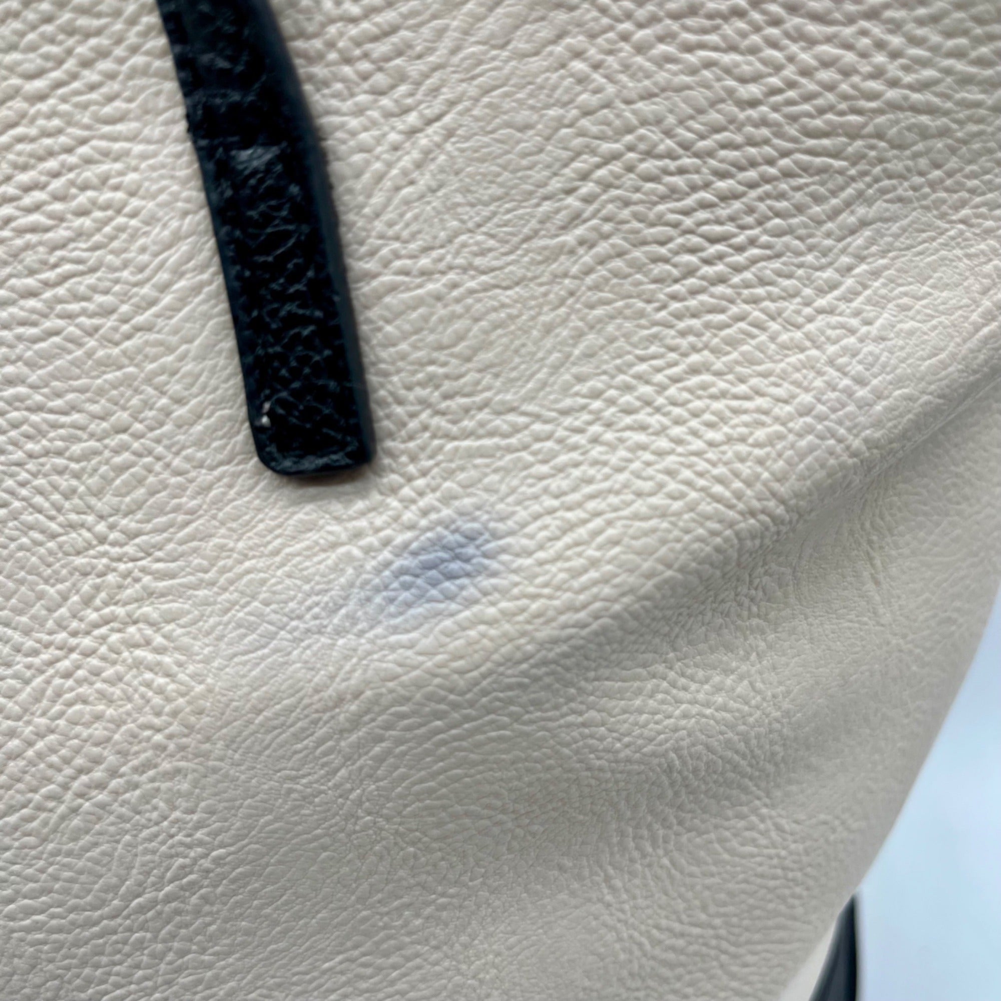 Nine West Beige Faux Leather Tote Bag