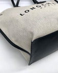 Longchamp Off-White Essential Toile Tote Bag