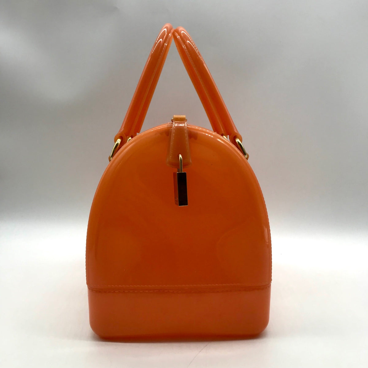 Furla PVC Bright Orange Candy Bag