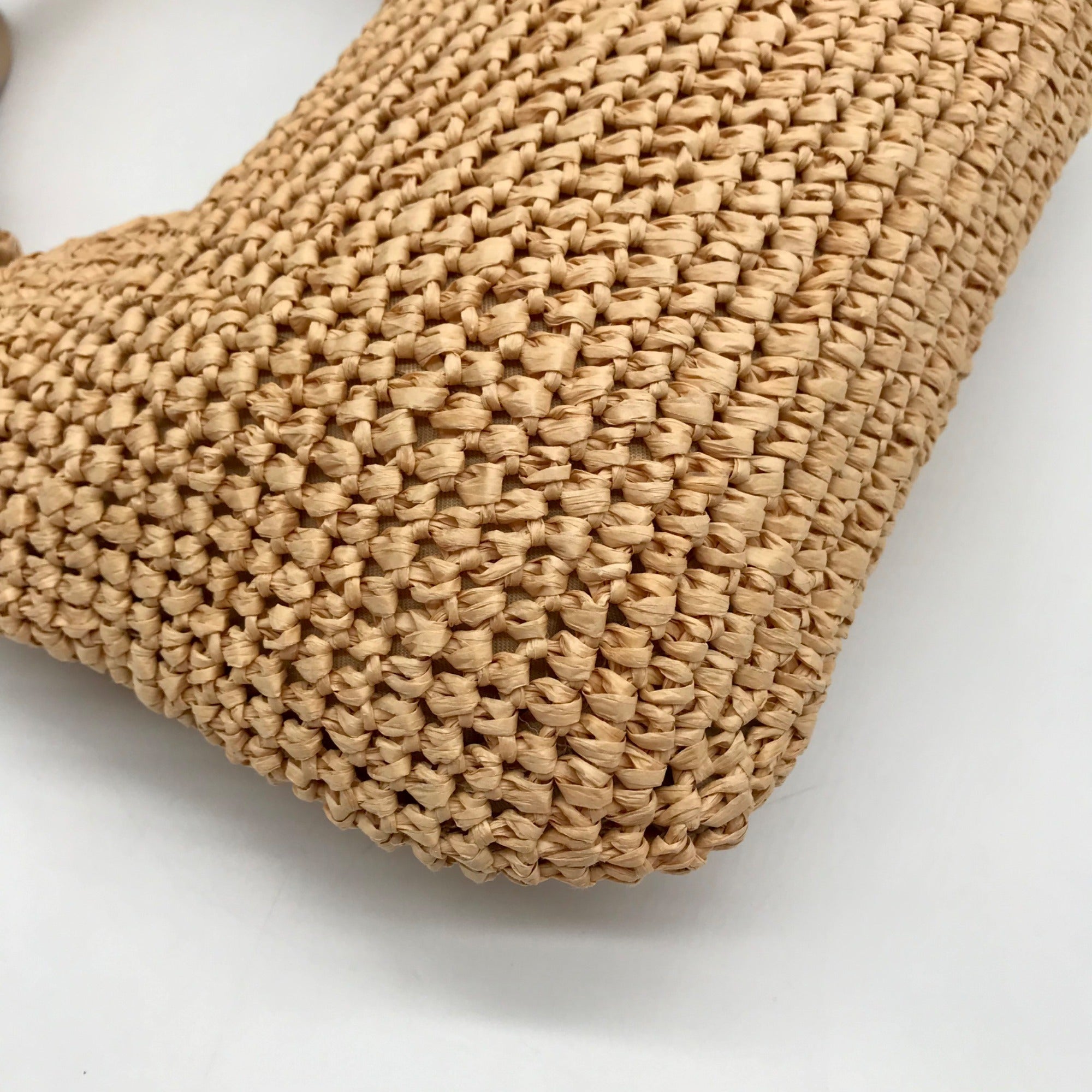 Altar&#39;d State Tan Straw Bow Shoulder Bag