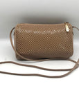 Whiting & Davis Vintage Mesh & Leather Mauve Crossbody