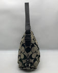 Coach Gray Signature C Jacquard Canvas Hobo Shoulder Bag F15067