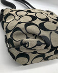 Coach Gray Signature C Jacquard Canvas Hobo Shoulder Bag F15067