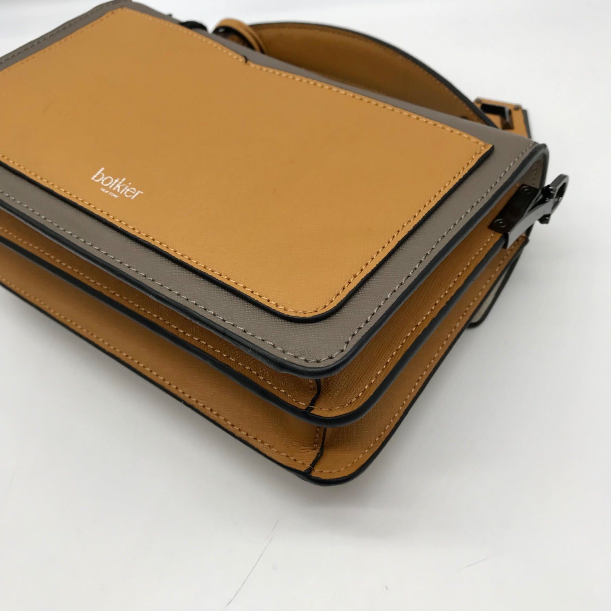 Botkier Truffle Colorblock Leather Cobble Hill Crossbody Bag