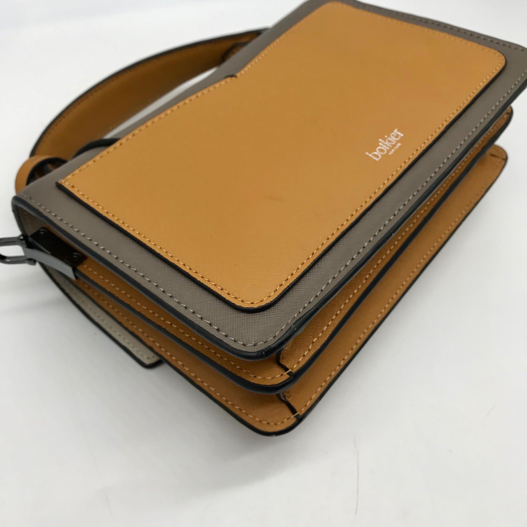 Botkier Truffle Colorblock Leather Cobble Hill Crossbody Bag