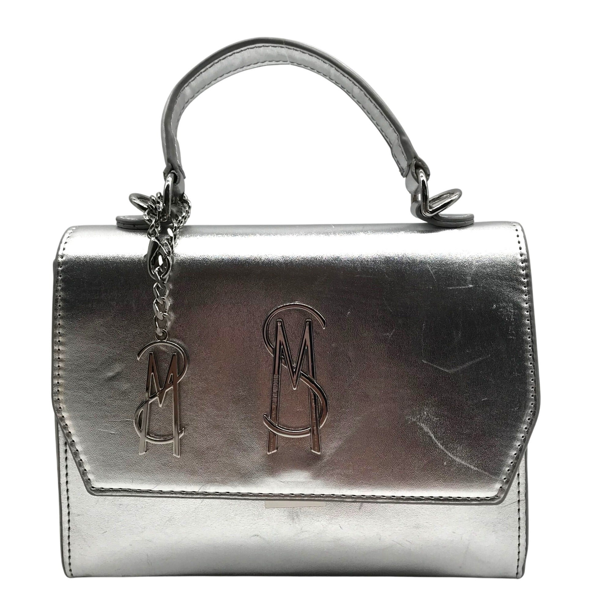 Steve Madden Silver Blattuca Convertible Crossbody Bag