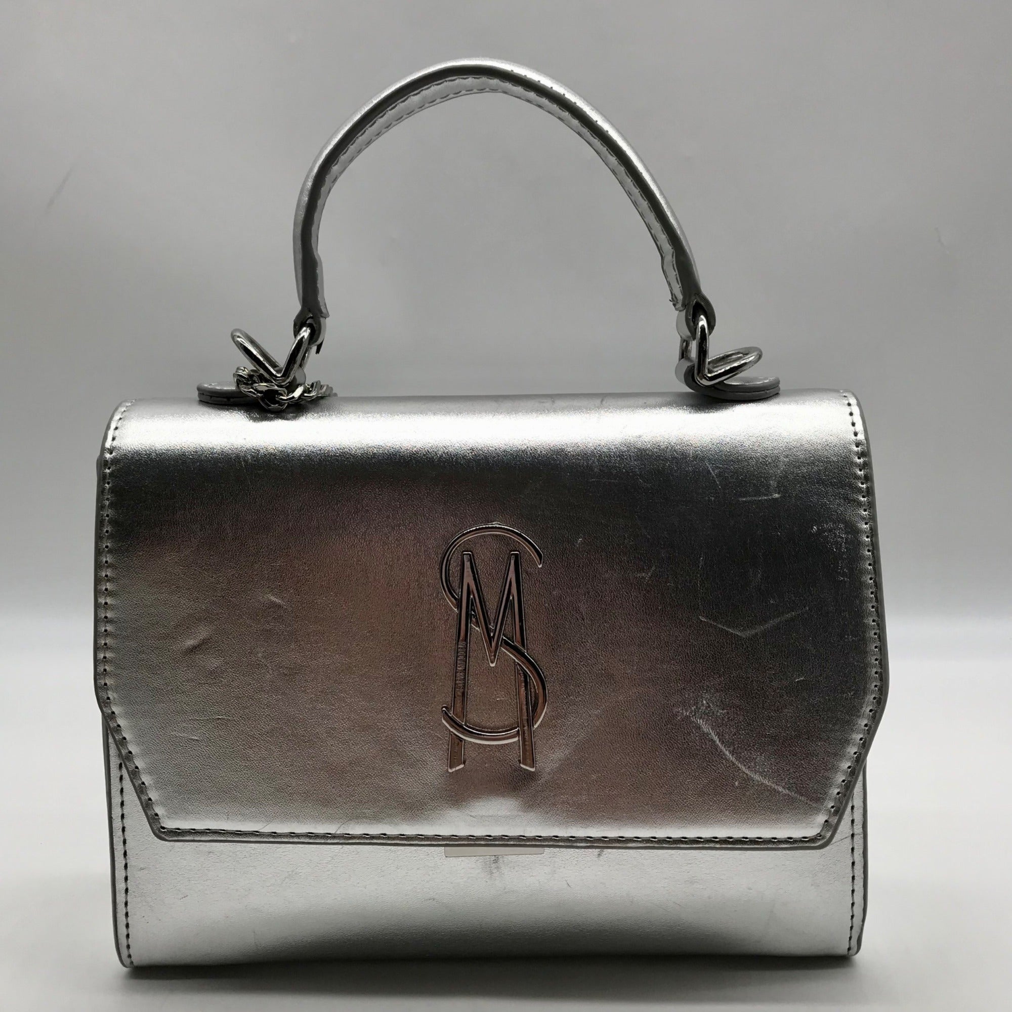 Steve Madden Silver Blattuca Convertible Crossbody Bag