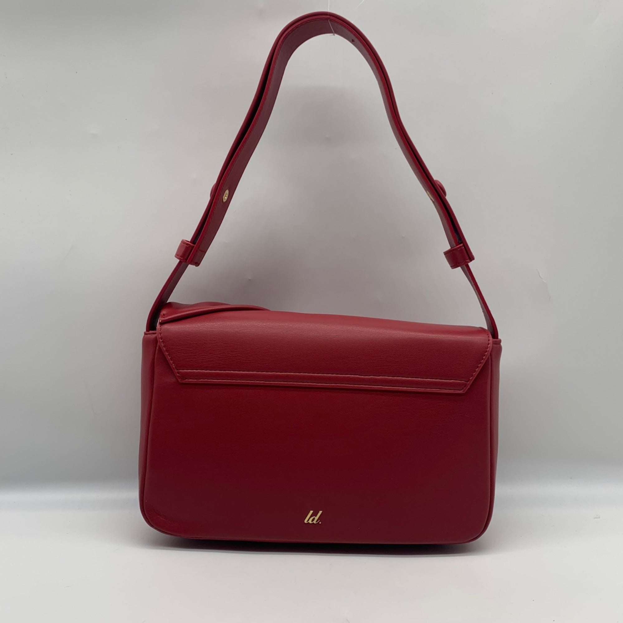 Like Dreams Red Leather Bowtie Shoulder Bag