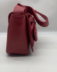 Like Dreams Red Leather Bowtie Shoulder Bag