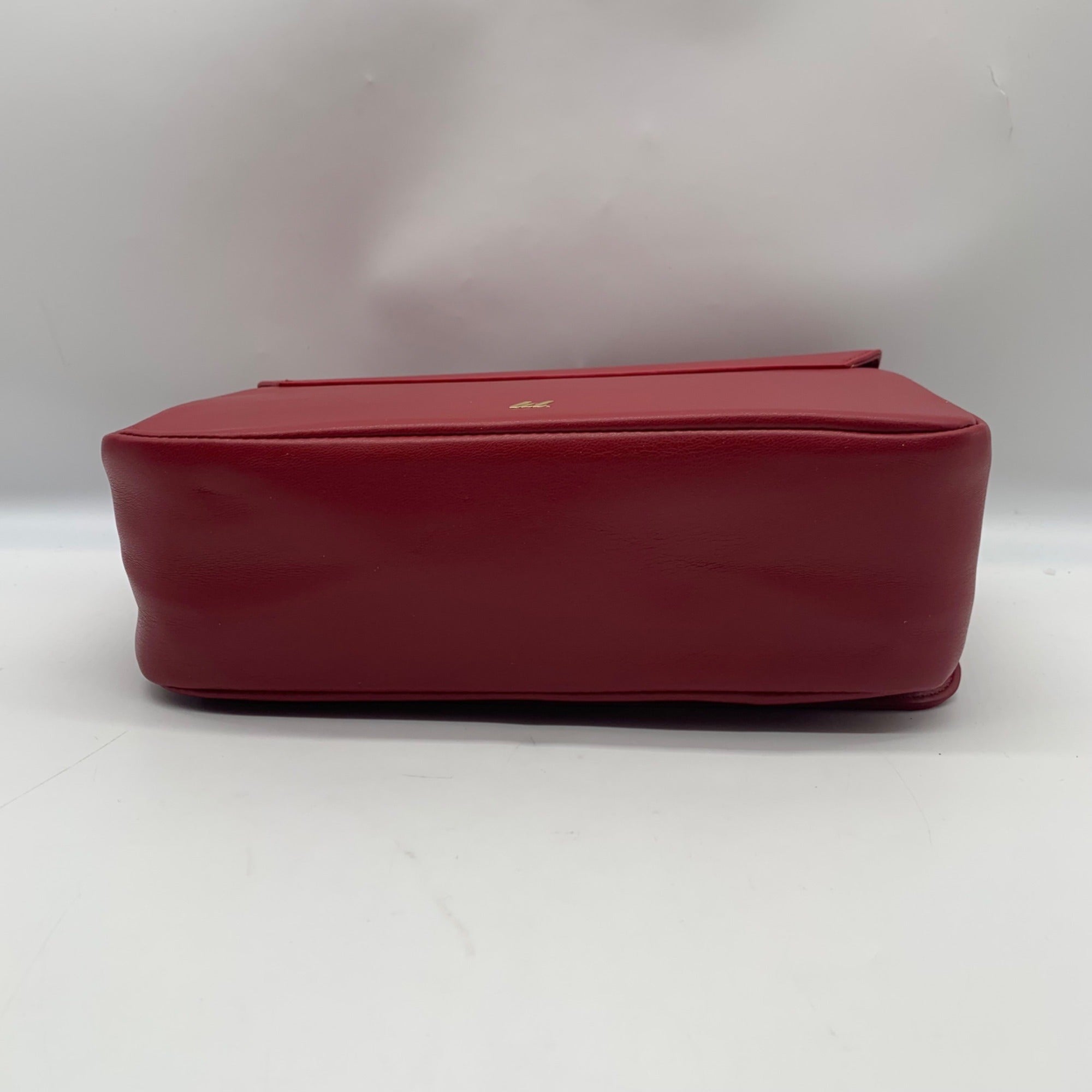 Like Dreams Red Leather Bowtie Shoulder Bag