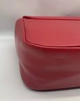 Like Dreams Red Leather Bowtie Shoulder Bag