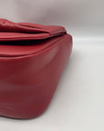 Like Dreams Red Leather Bowtie Shoulder Bag