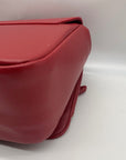 Like Dreams Red Leather Bowtie Shoulder Bag