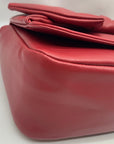 Like Dreams Red Leather Bowtie Shoulder Bag