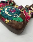 Brighton Floral Canvas Drawstring Hobo Bag