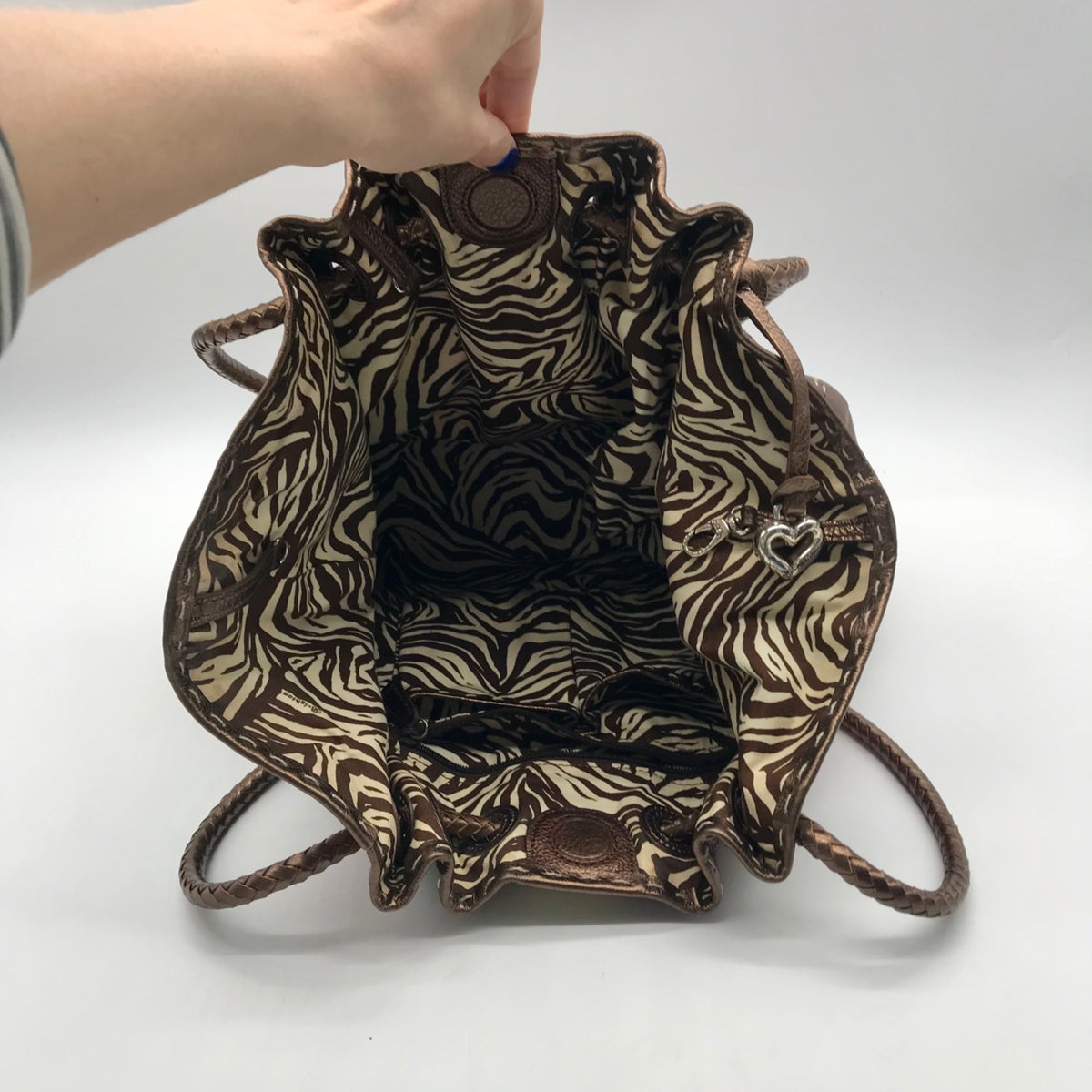 Brighton Floral Canvas Drawstring Hobo Bag
