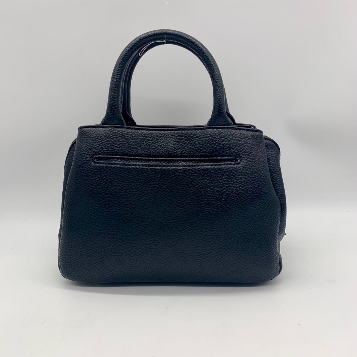 Giani Bernini Black Pebble Leather Small Satchel Bag
