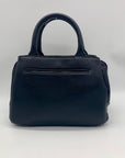 Giani Bernini Black Pebble Leather Small Satchel Bag