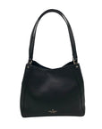 Kate Spade Black Pebbled Leather Triple Compartment Leila Shoulder Bag