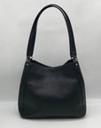 Kate Spade Black Pebbled Leather Triple Compartment Leila Shoulder Bag