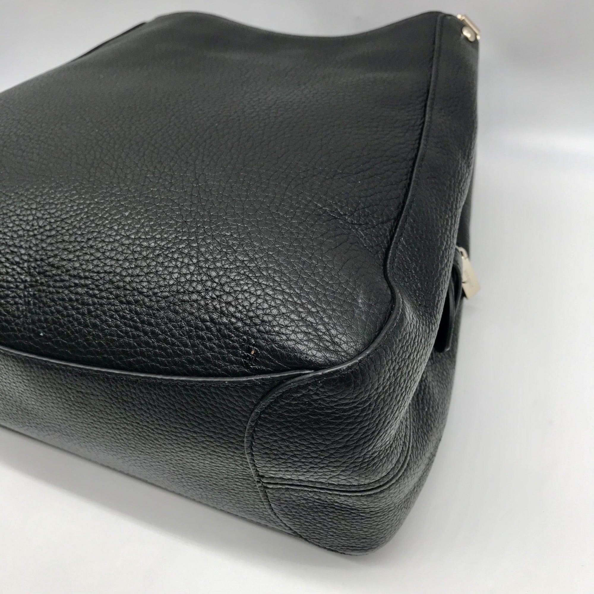Kate Spade Black Pebbled Leather Triple Compartment Leila Shoulder Bag