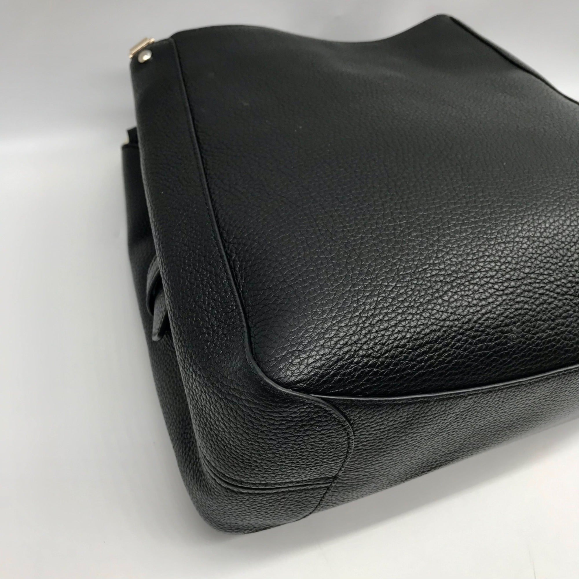 Kate Spade Black Pebbled Leather Triple Compartment Leila Shoulder Bag