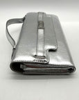I.N.C. Silver Metallic Wyllah Clutch Bag