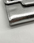 I.N.C. Silver Metallic Wyllah Clutch Bag