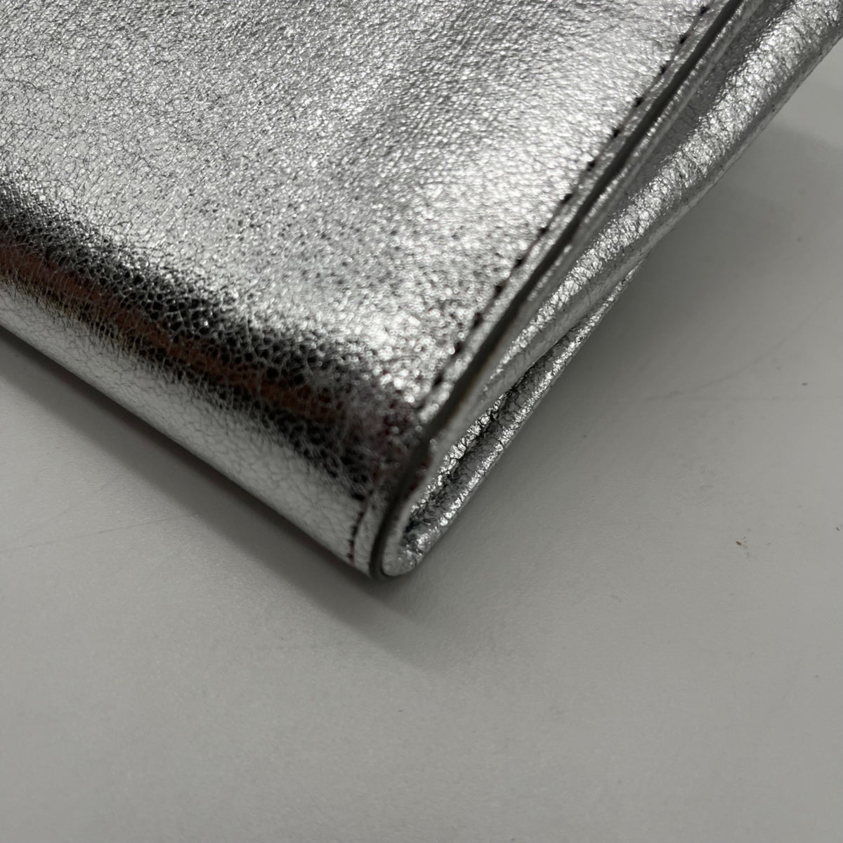 I.N.C. Silver Metallic Wyllah Clutch Bag