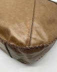 HOBO Mink Leather Dharma Whipstitch Shoulder Bag