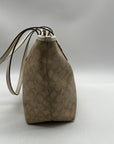 Coach Tan Signature Coated Canvas City Tote Bag-F58292