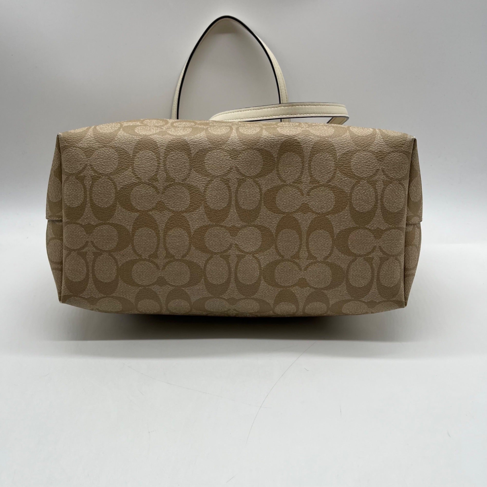Coach Tan Signature Coated Canvas City Tote Bag-F58292