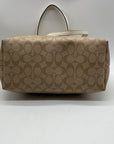 Coach Tan Signature Coated Canvas City Tote Bag-F58292