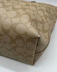 Coach Tan Signature Coated Canvas City Tote Bag-F58292