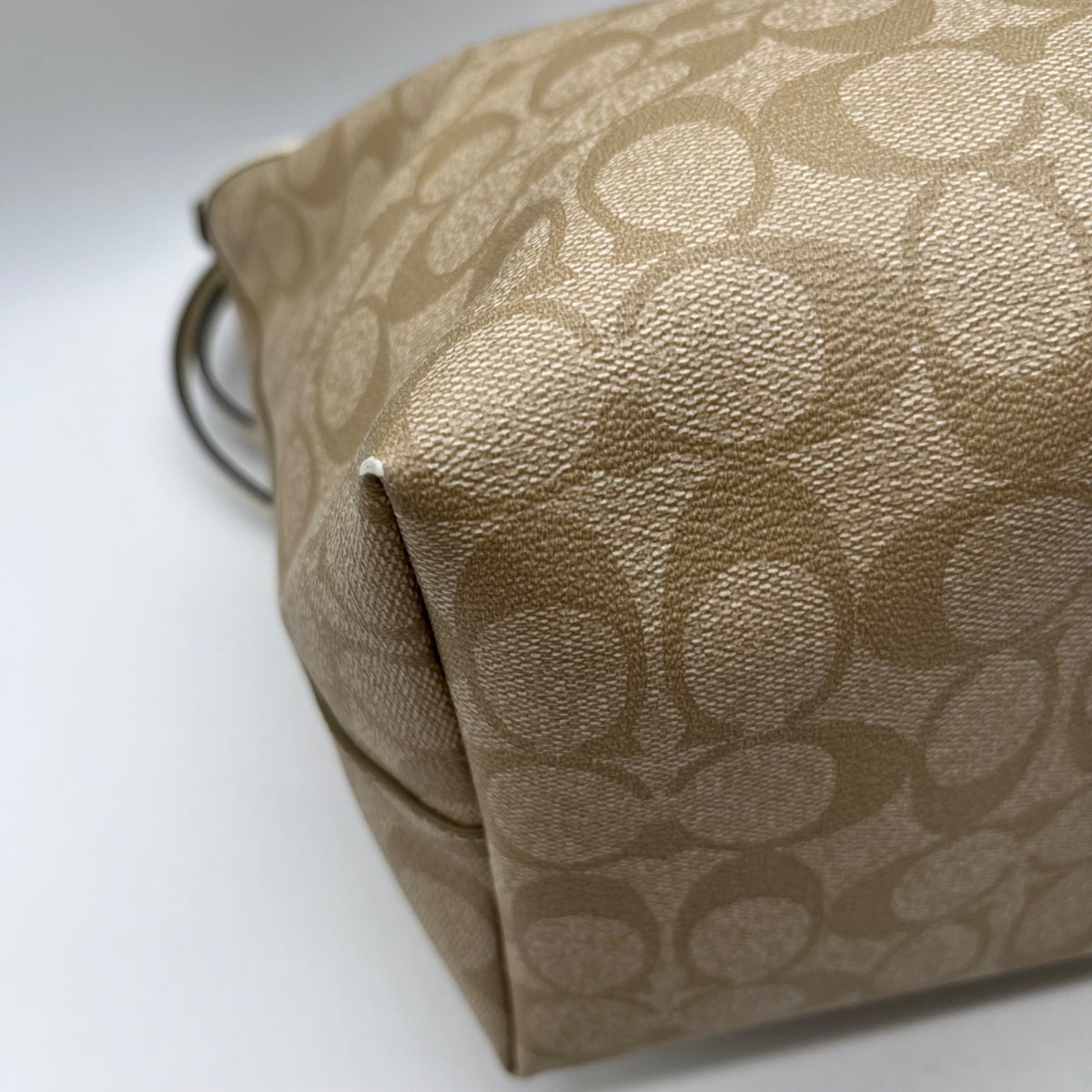 Coach Tan Signature Coated Canvas City Tote Bag-F58292