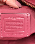 Coach Pink Crossgrain Leather City Zip Tote Bag F58846