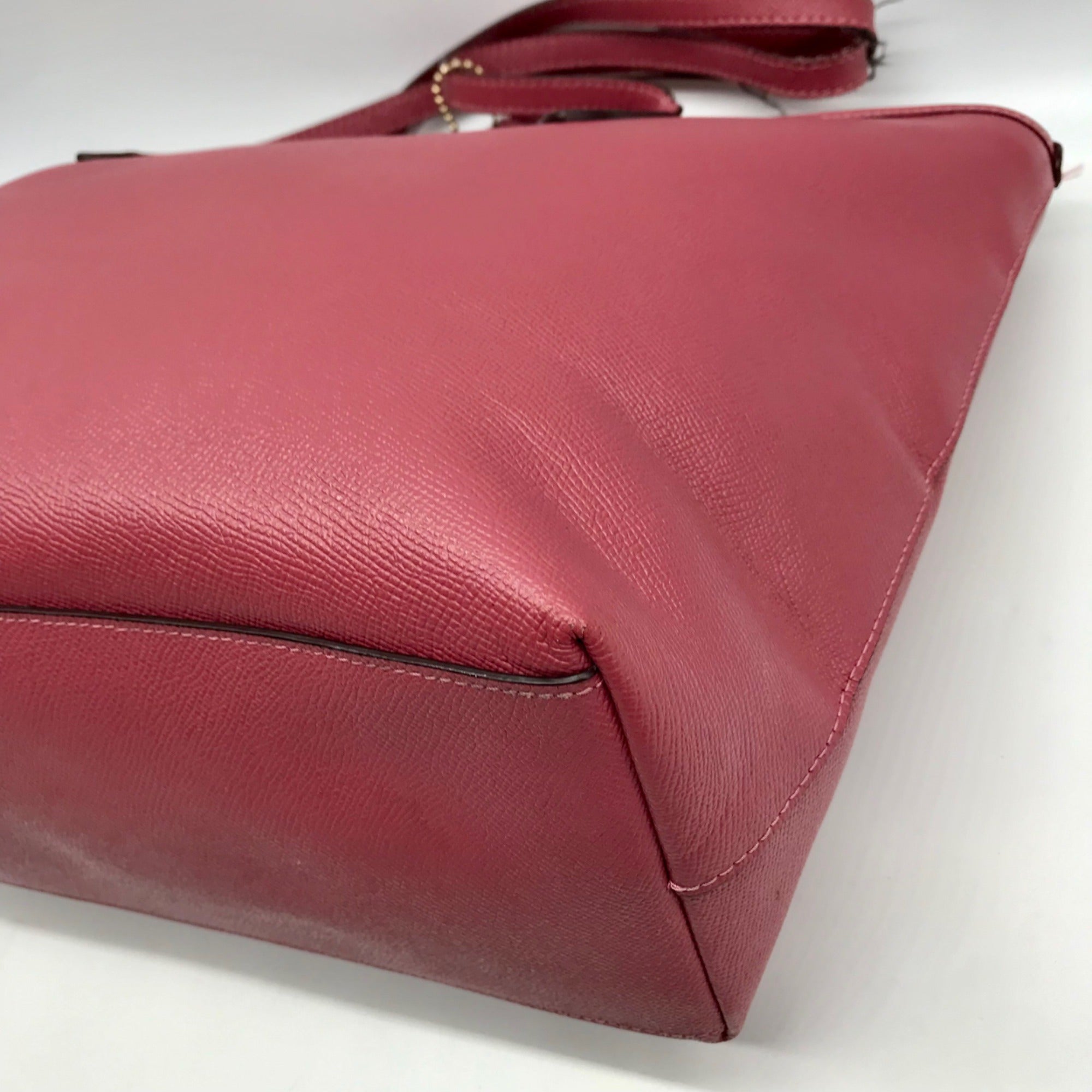 Coach Pink Crossgrain Leather City Zip Tote Bag F58846