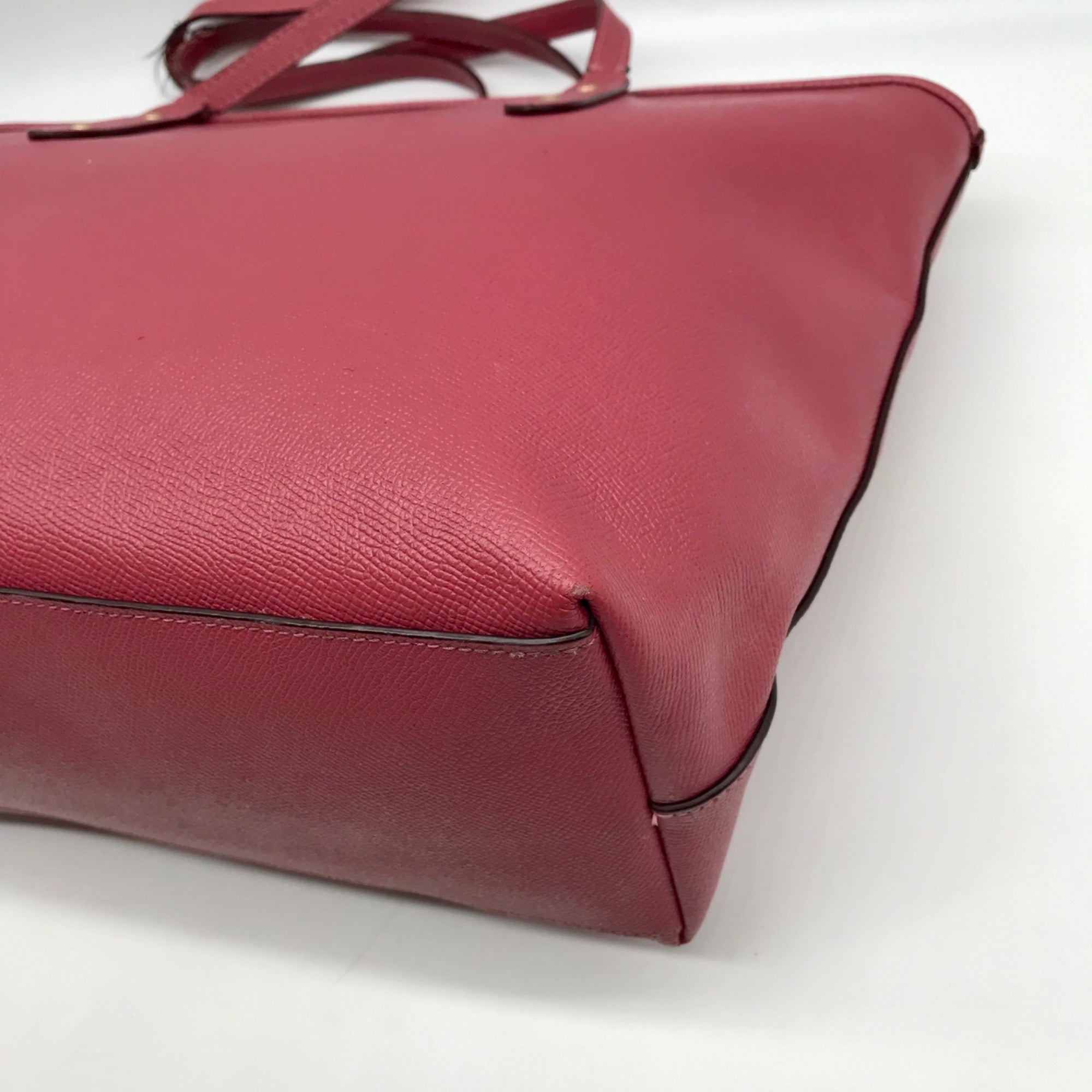 Coach Pink Crossgrain Leather City Zip Tote Bag F58846