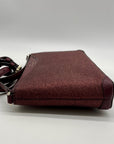 Kate Spade Burgundy Glitter Leather Crossbody Bag