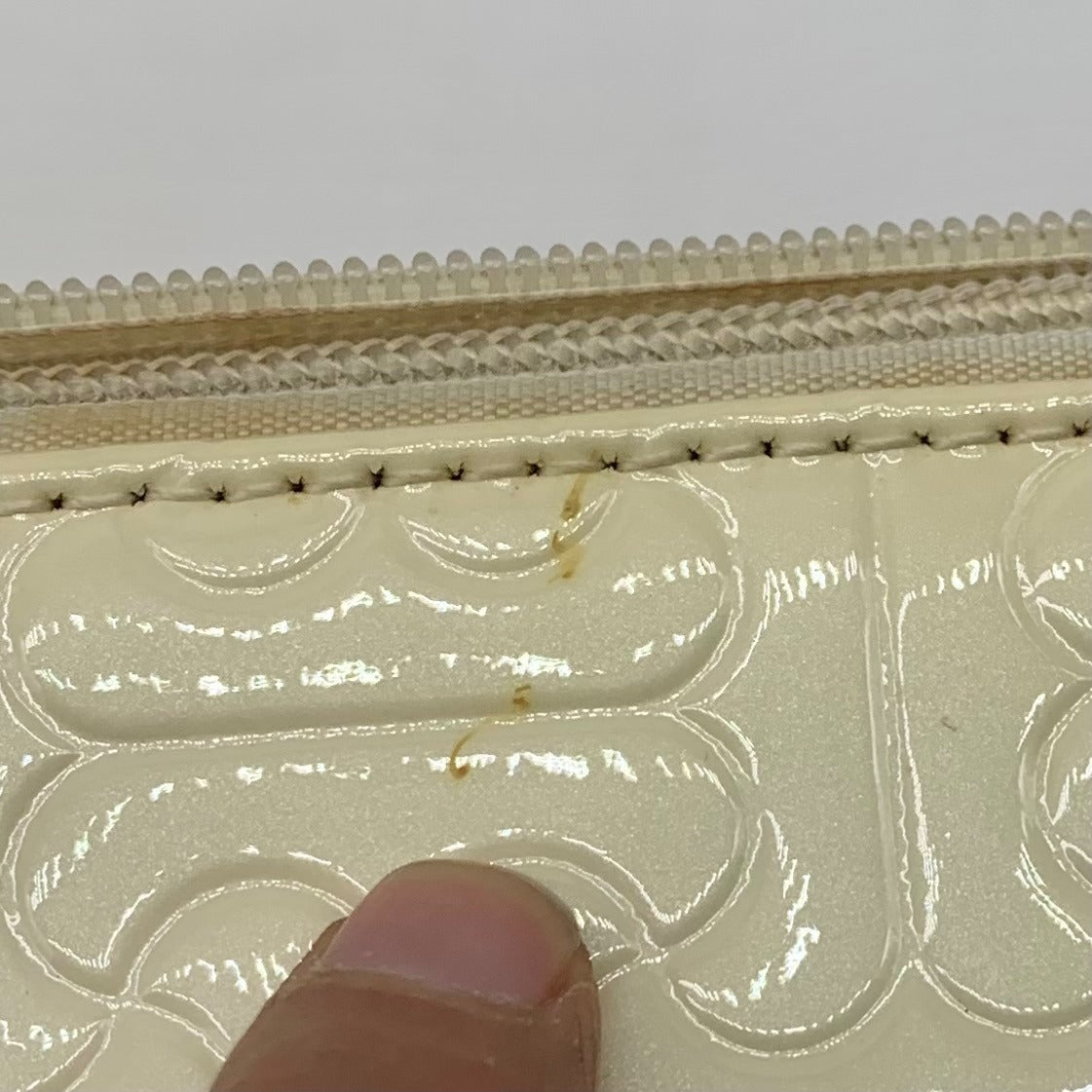Bravo of Beverly Hills Limited Edition Ivory Painted Leather Satchel