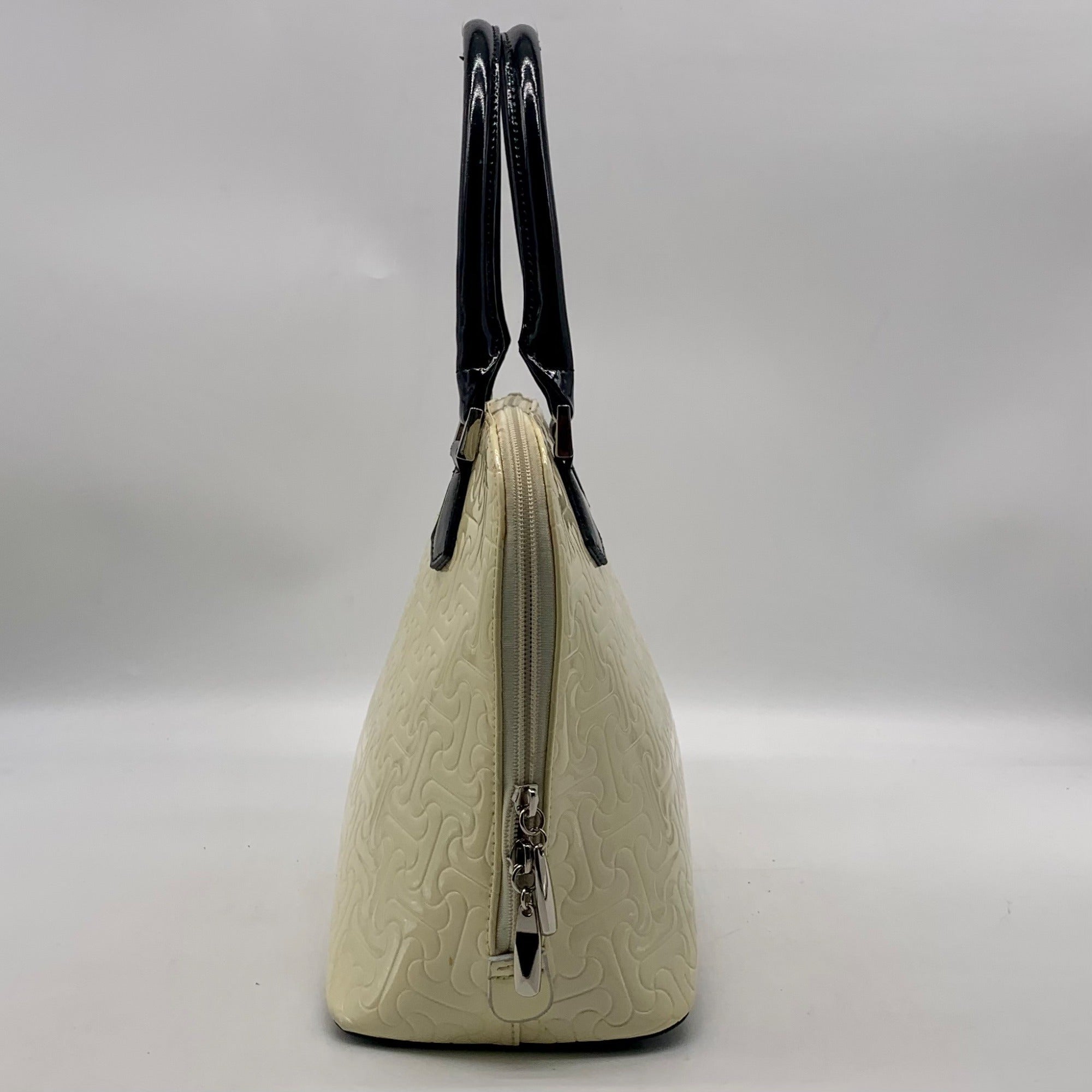 Bravo of Beverly Hills Limited Edition Ivory Painted Leather Satchel