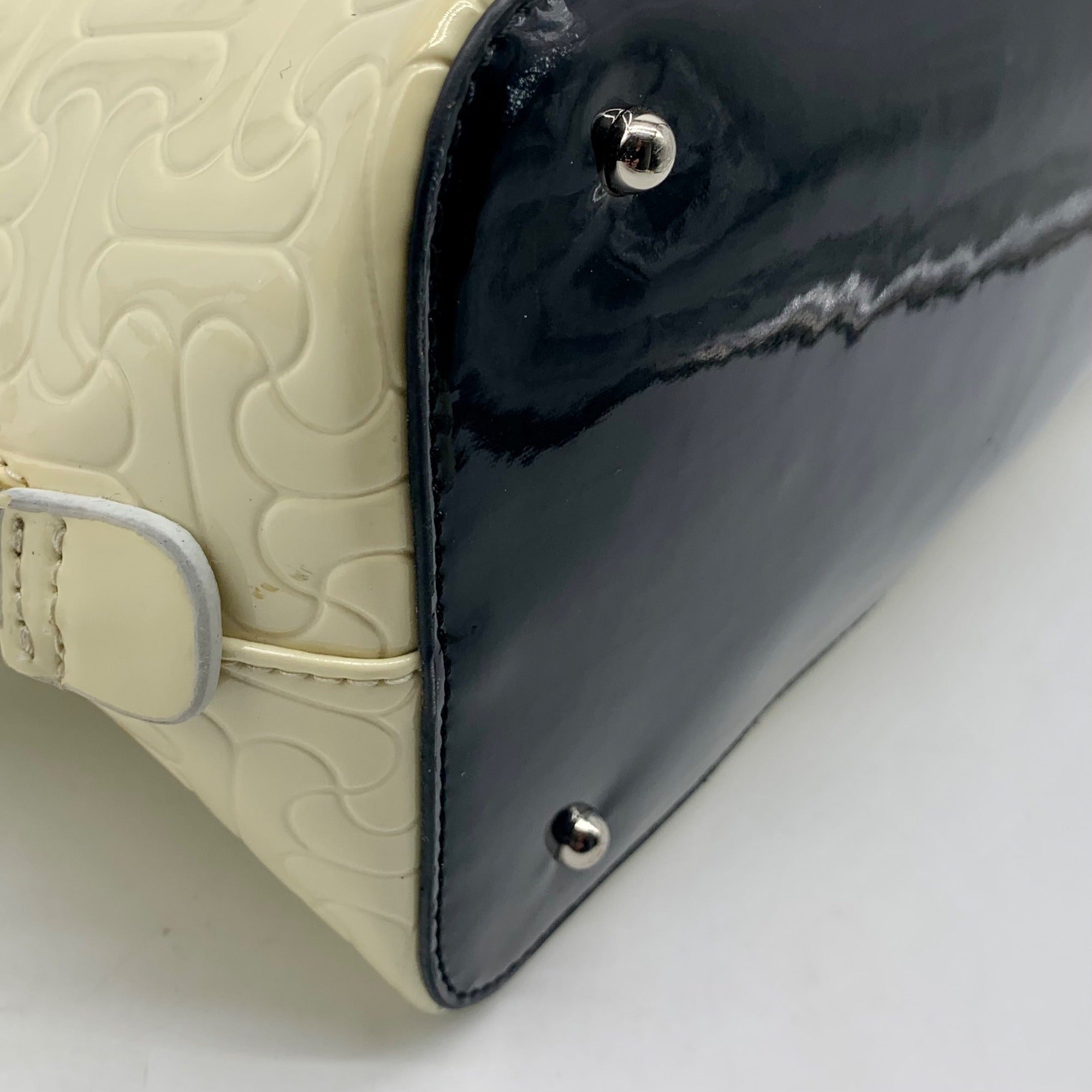 Bravo of Beverly Hills Limited Edition Ivory Painted Leather Satchel