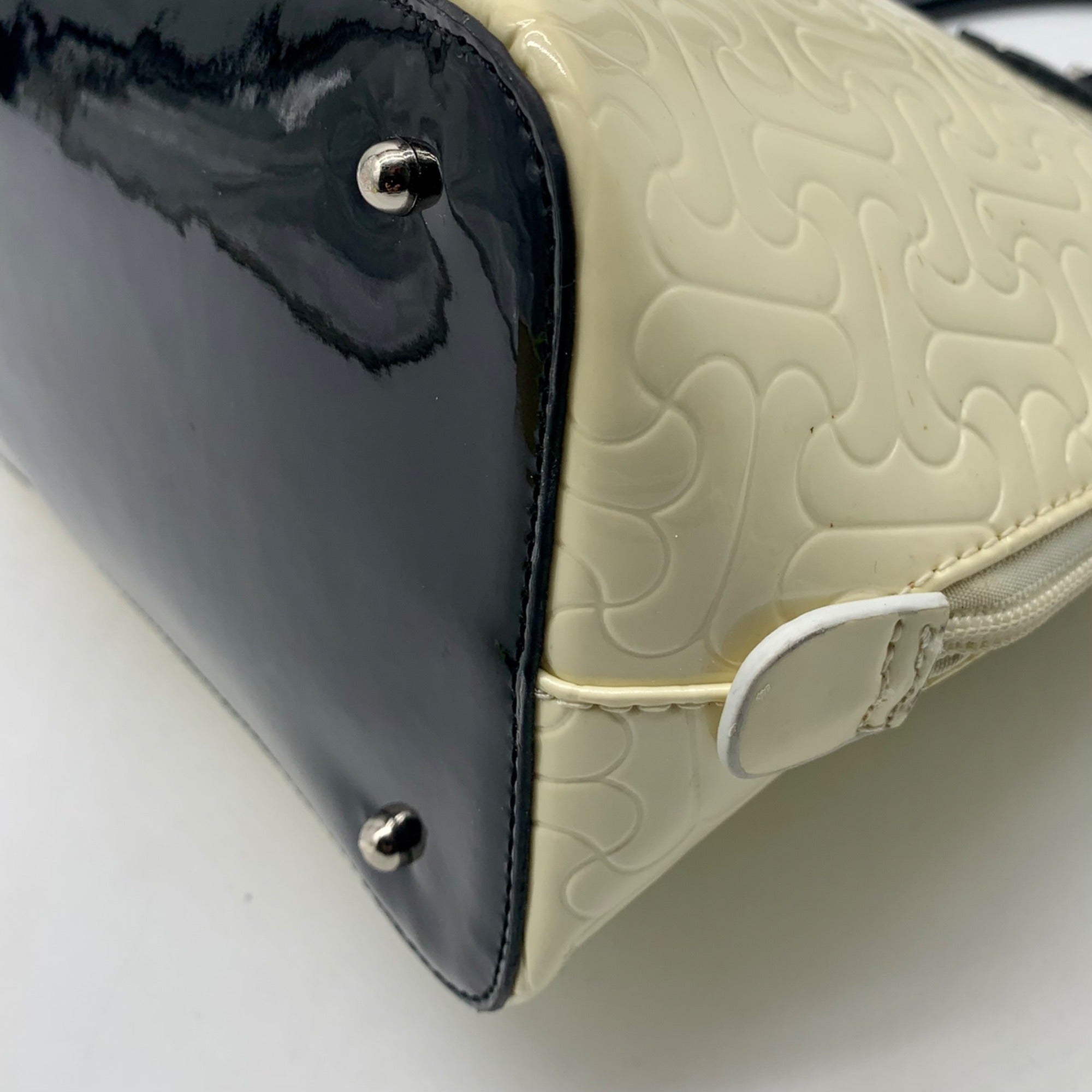 Bravo of Beverly Hills Limited Edition Ivory Painted Leather Satchel