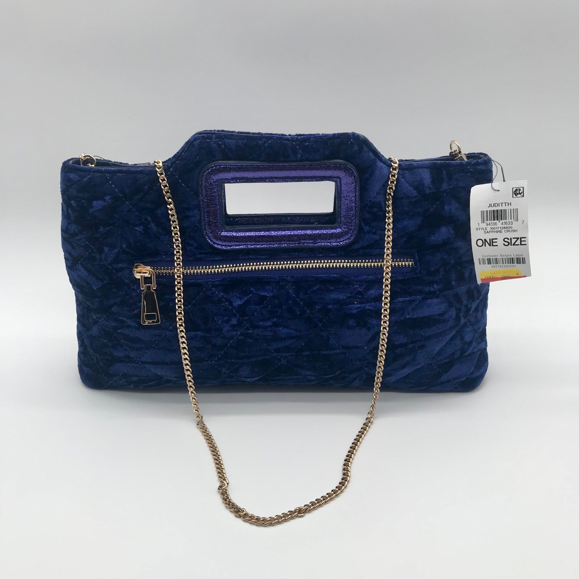 I.N.C. International Concepts Sapphire Crush Juditth Convertible Clutch