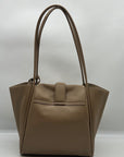 MMS Brands Beige Sculptural-Buckle Shoulder Bag and Mini Bag